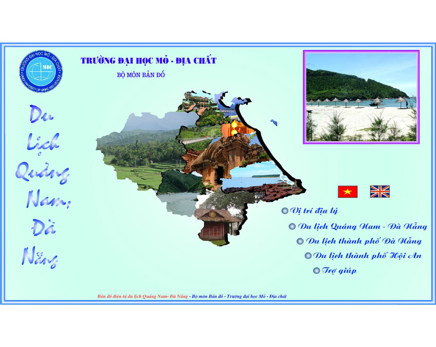 Bản đồ du lịch Quảng Nam - Đà Nẵng 
